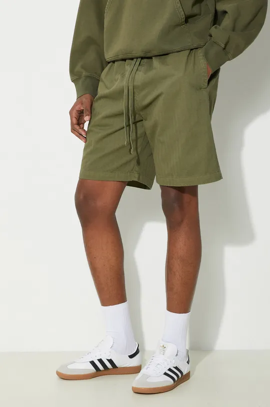 green Carhartt WIP cotton shorts Rainer