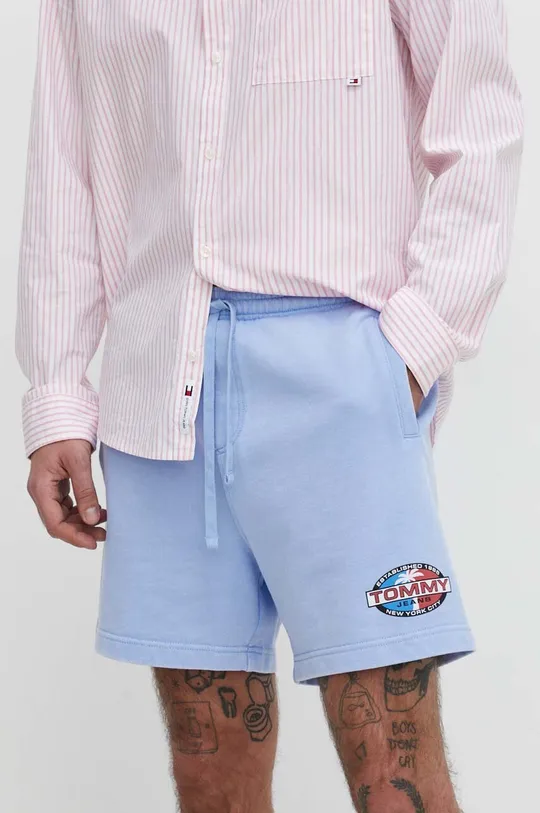 blu Tommy Jeans pantaloncini in cotone Uomo
