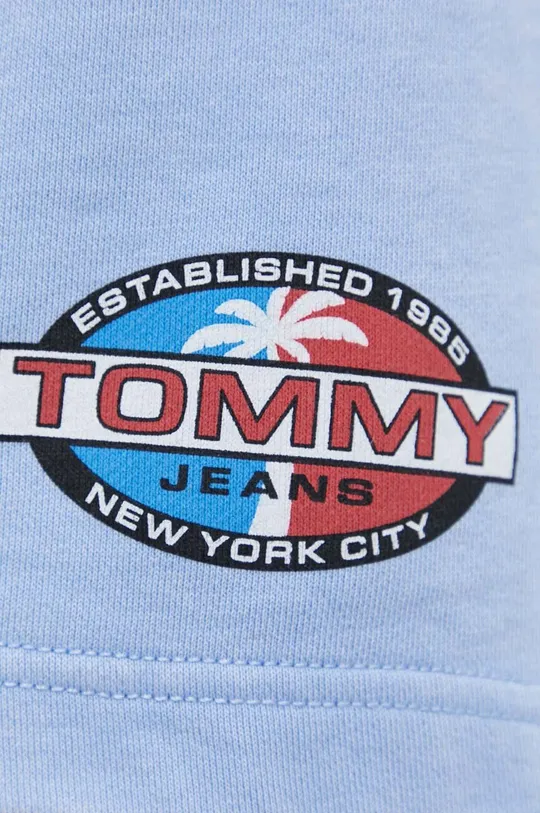 niebieski Tommy Jeans szorty bawełniane