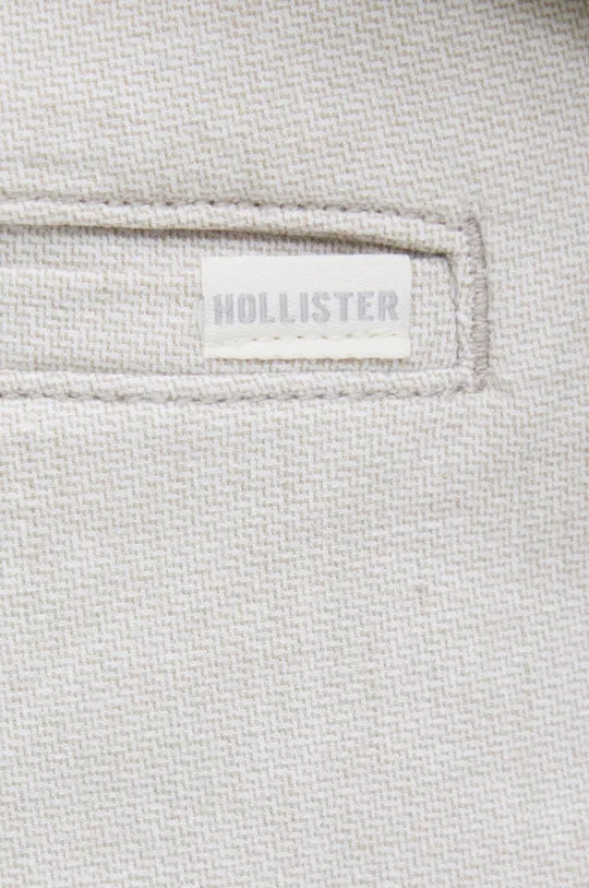 bež Kratke hlače iz mešanice lana Hollister Co.