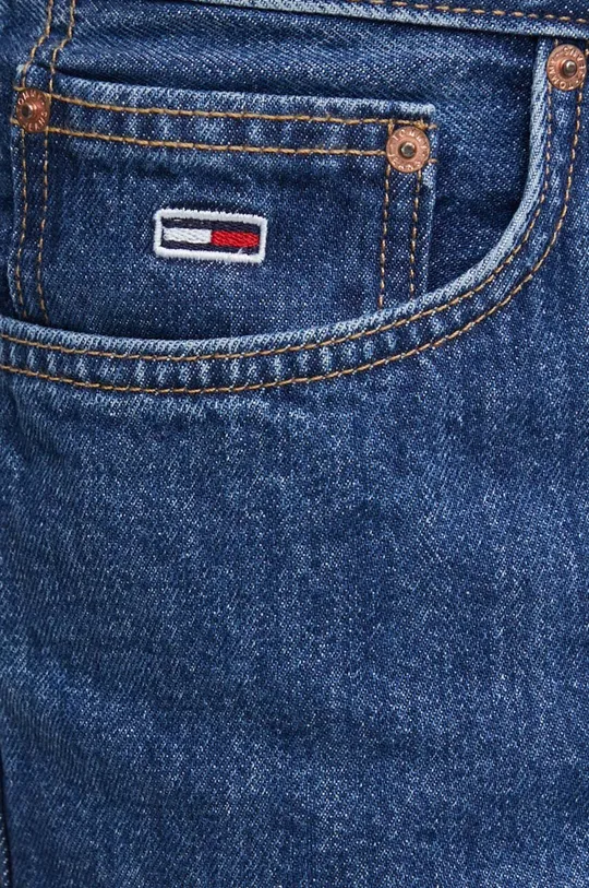 tmavomodrá Rifľové krátke nohavice Tommy Jeans