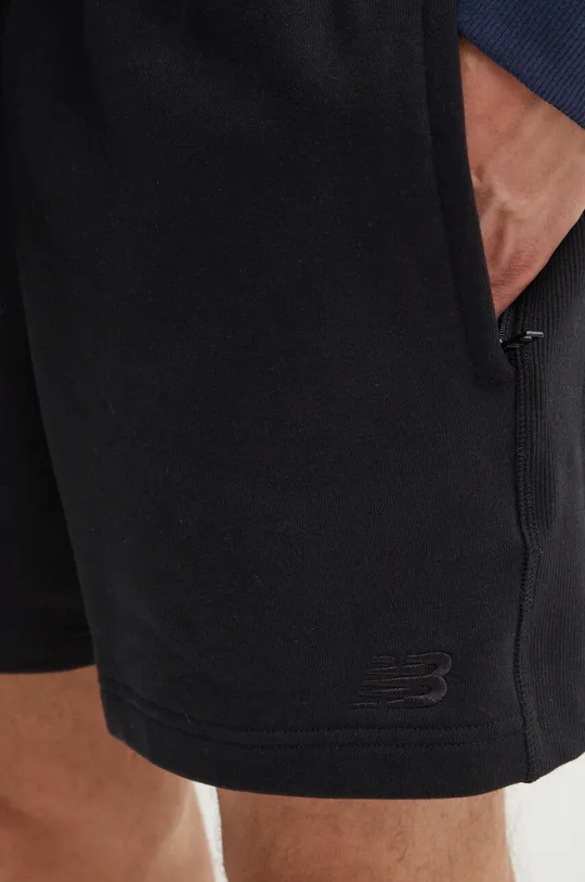 černá Bavlněné šortky New Balance MS41511BK