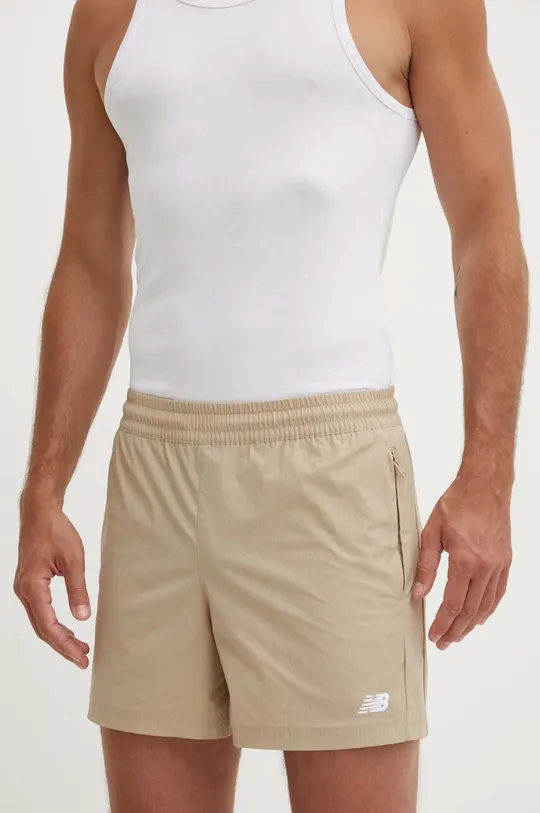 beige New Balance pantaloncini da allenamento Athletics Stretch Uomo