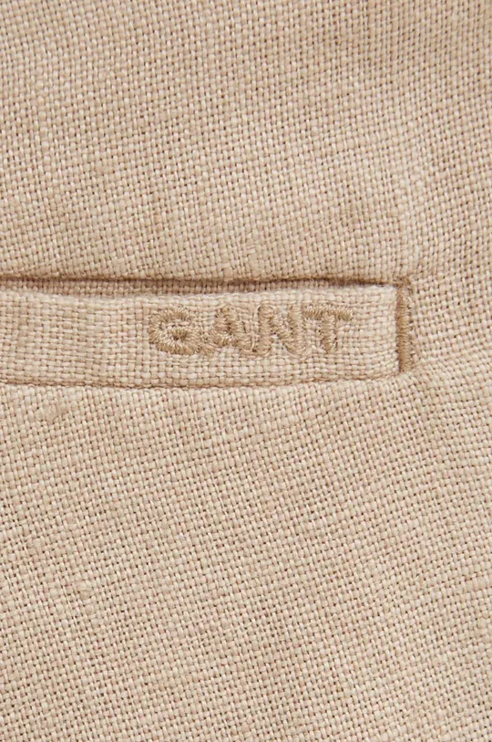 béžová Ľanové šortky Gant