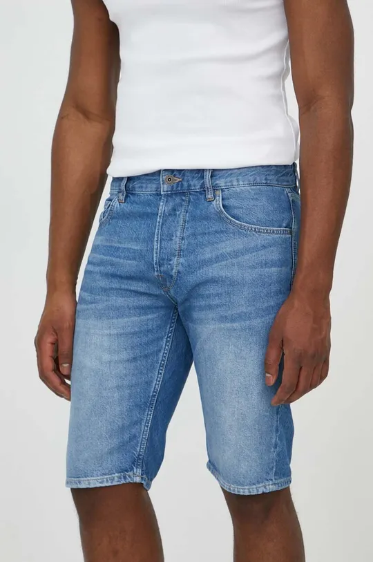 niebieski Pepe Jeans szorty jeansowe Męski