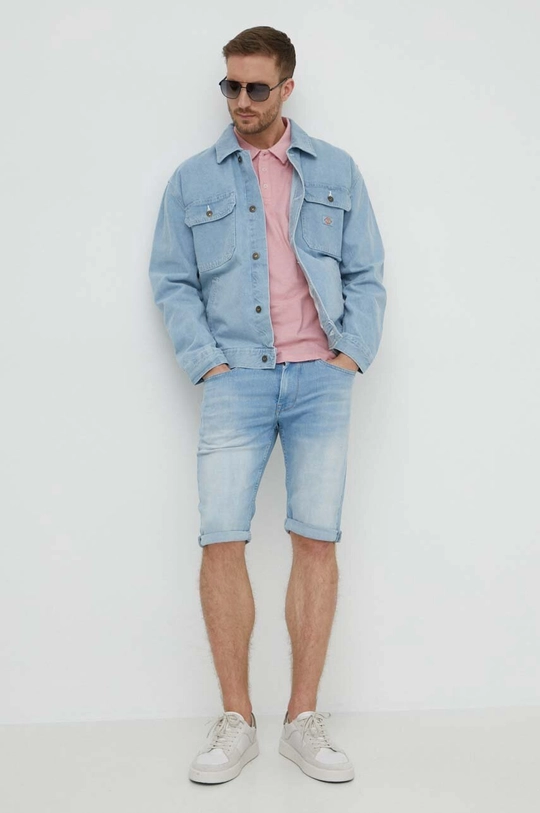 Τζιν σορτς Pepe Jeans STRAIGHT STRAIGHT SHORT μπλε