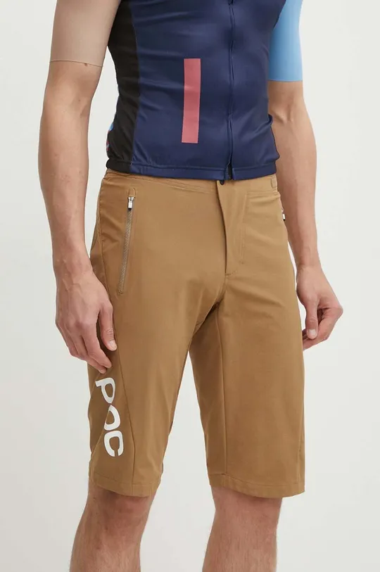 rjava Kolesarske kratke hlače POC Essential Enduro Moški