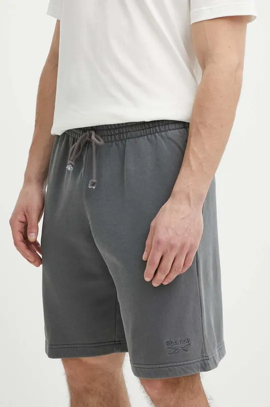 siva Kratke hlače Reebok Moški