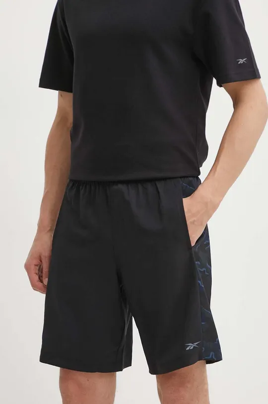 črna Kratke hlače za vadbo Reebok Motion Camo Moški