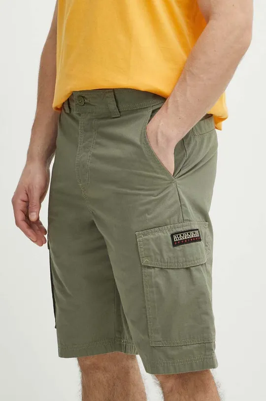 green Napapijri cotton shorts N-Maranon Cargo Men’s