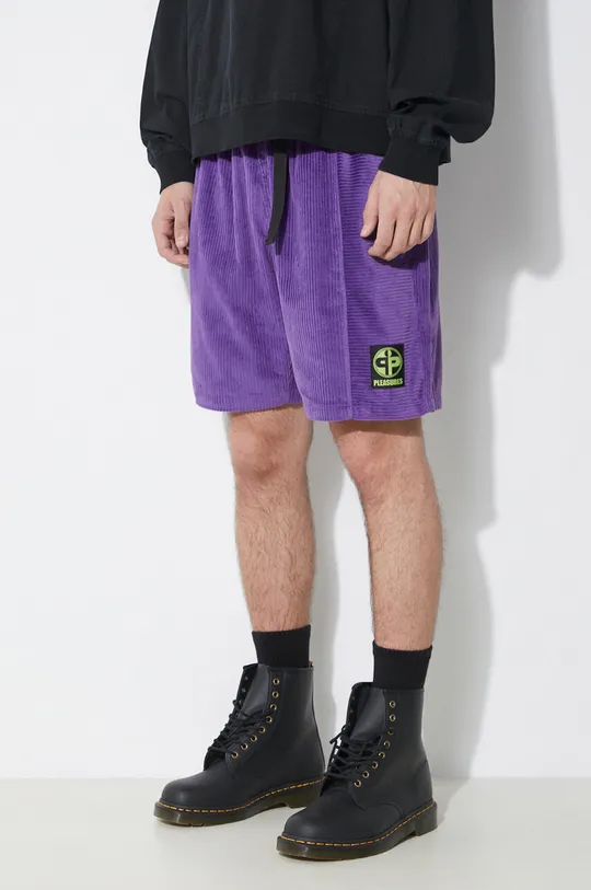 фиолетовой Вельветовые шорты PLEASURES Flip Corduroy Shorts Мужской