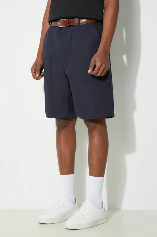 tmavomodrá Bavlnené šortky Engineered Garments Fatigue Short