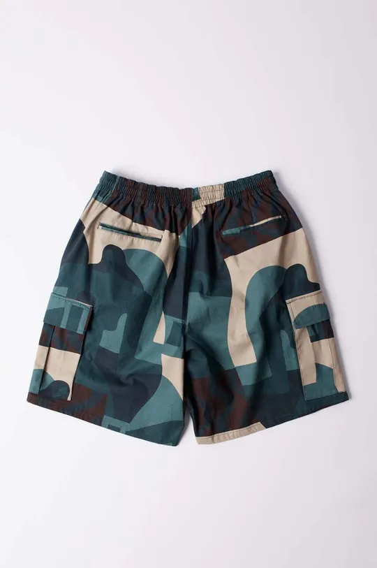 by Parra cotton shorts Distorted Camo Shorts green