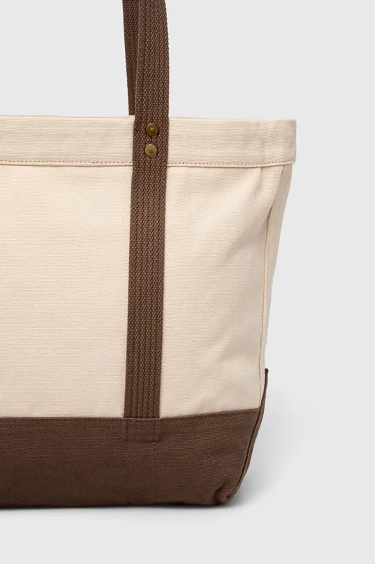 Βαμβακερή τσάντα Polo Ralph Lauren μπεζ