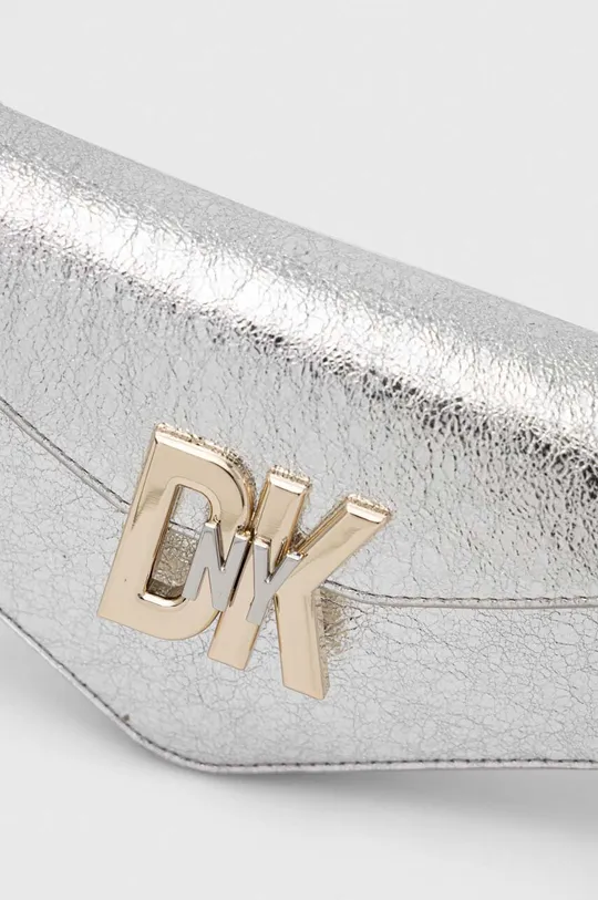 ασημί Δερμάτινη τσάντα DKNY