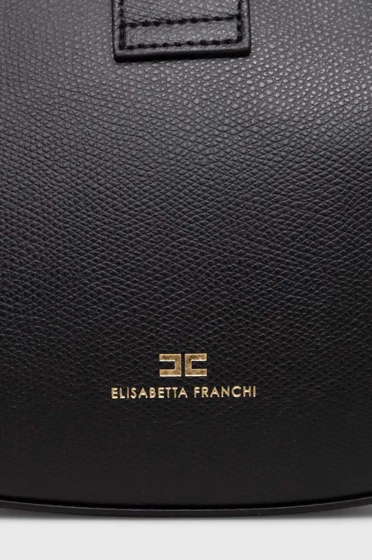 Usnjena torbica Elisabetta Franchi Naravno usnje