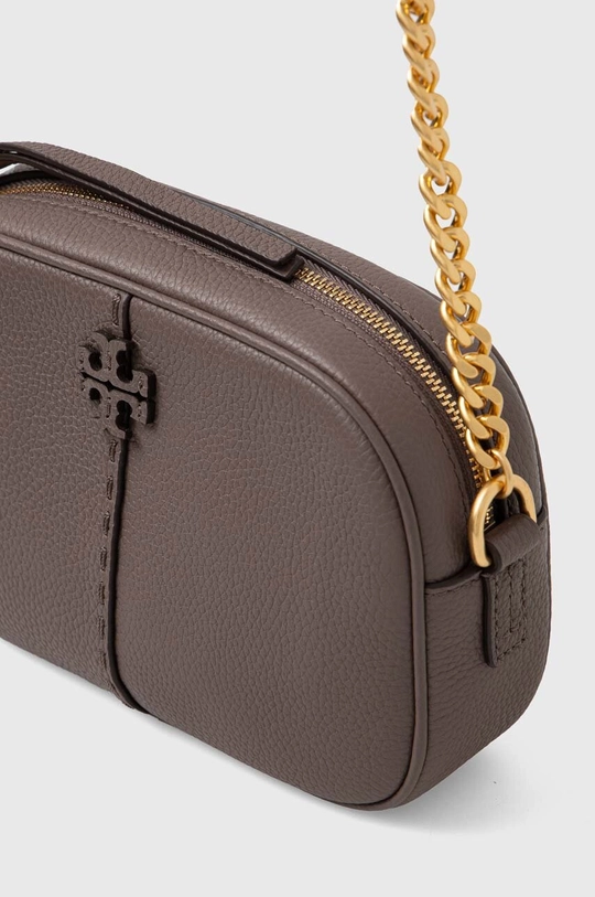 marrone Tory Burch borsa a mano in pelle