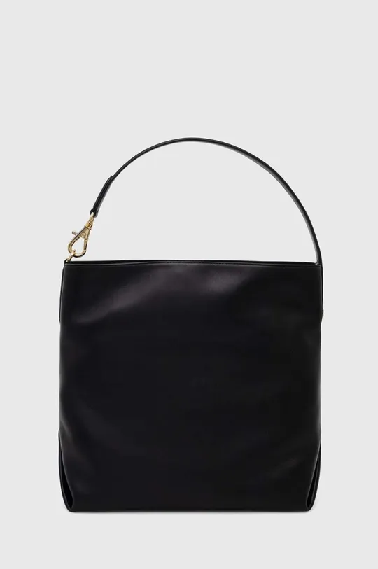 črna Usnjena torbica Lauren Ralph Lauren Ženski
