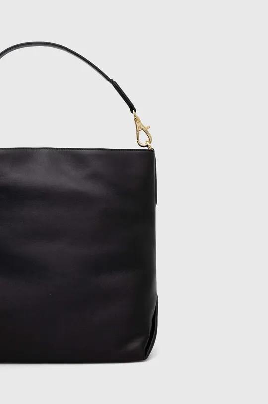Kožená kabelka Lauren Ralph Lauren Základná látka: 100 % Hovädzia koža Podšívka: 100 % Polyester