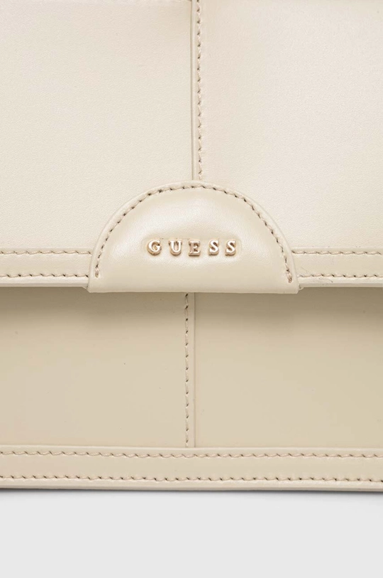 μπεζ Δερμάτινη τσάντα Guess