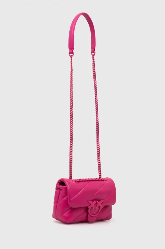 Pinko torebka skórzana różowy