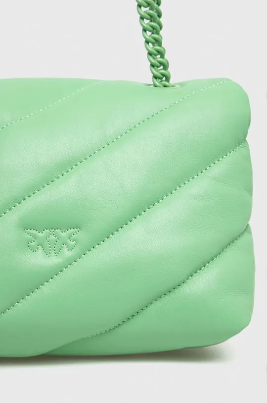 verde Pinko borsa a mano in pelle