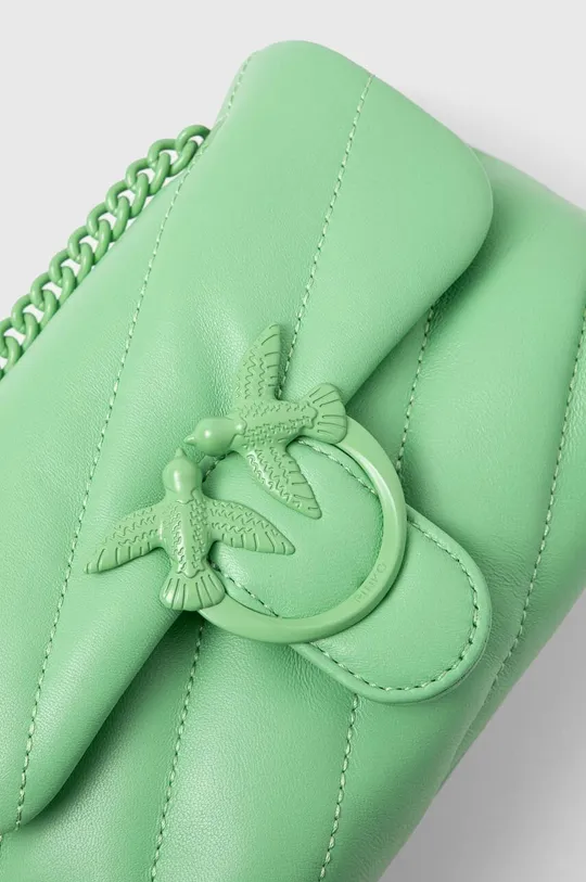zelená Kožená kabelka Pinko