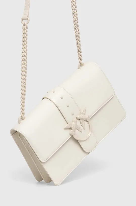 bela Usnjena torbica Pinko