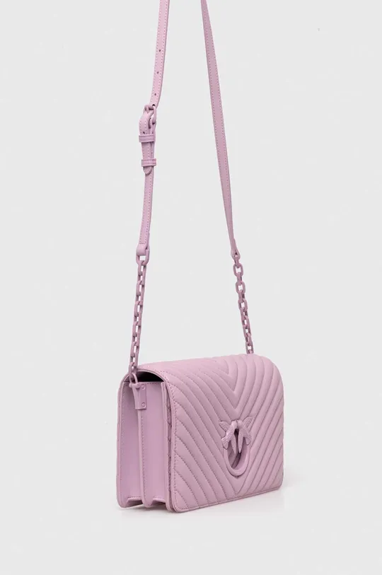 Шкіряна сумочка Pinko фіолетовий