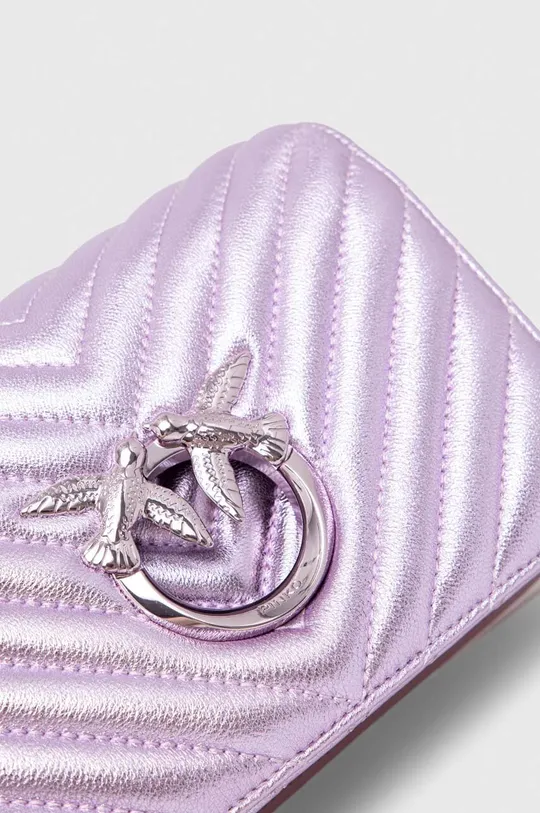 vijolična Usnjena torbica Pinko