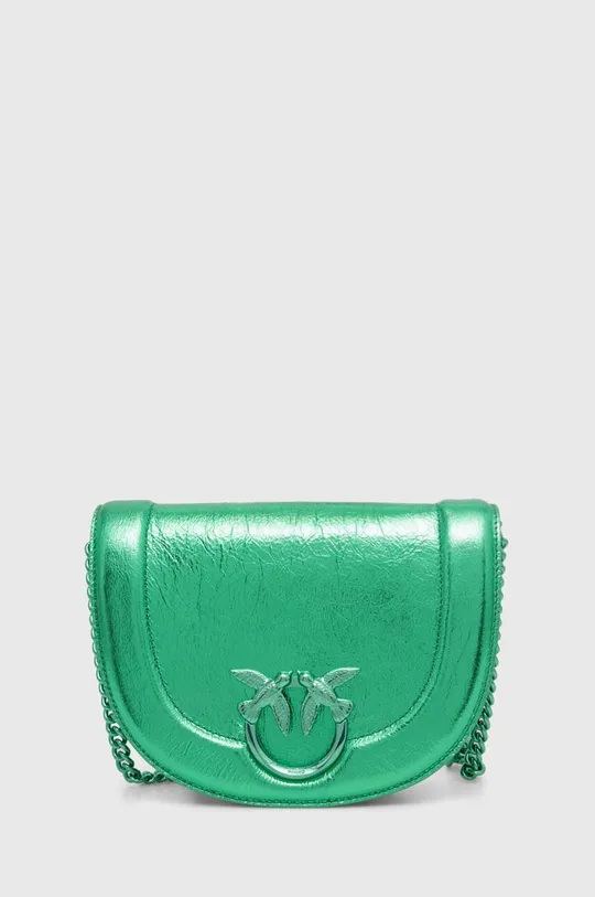zelená Kožená kabelka Pinko Dámsky