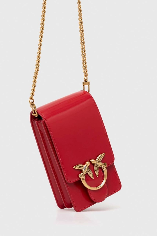 rosso Pinko borsa a mano in pelle Donna