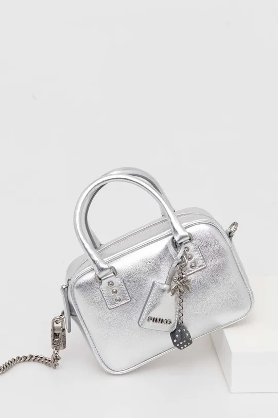 срібний Шкіряна сумочка Pinko Жіночий