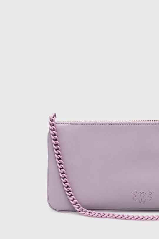 fialová Kožená kabelka Pinko