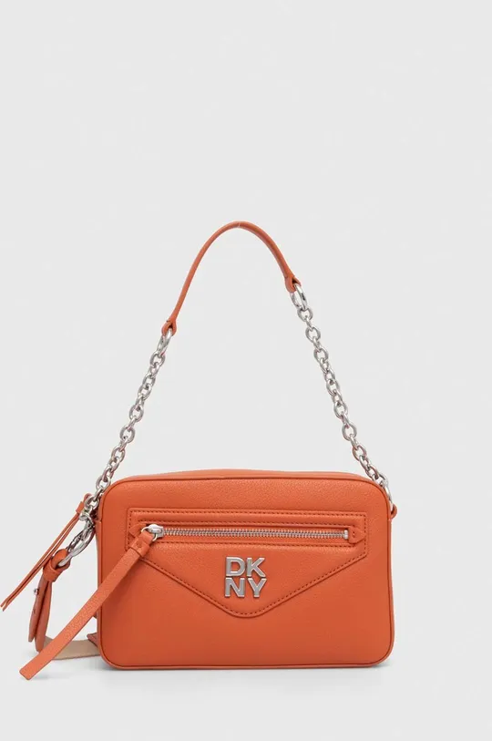 πορτοκαλί Δερμάτινη τσάντα DKNY Γυναικεία