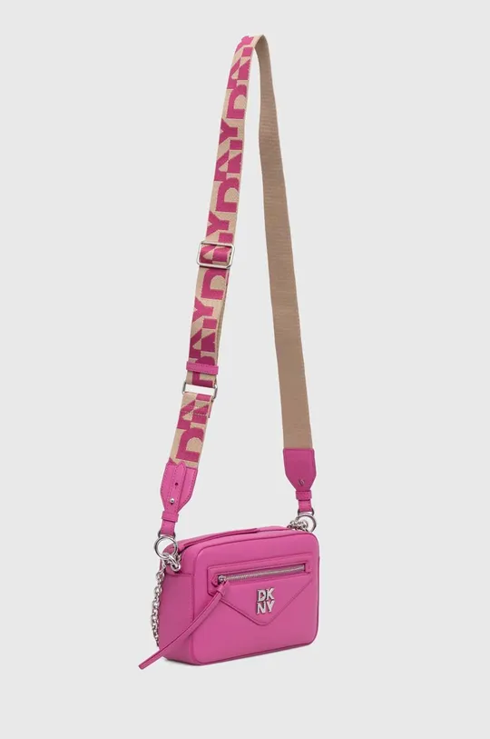Шкіряна сумочка Dkny рожевий