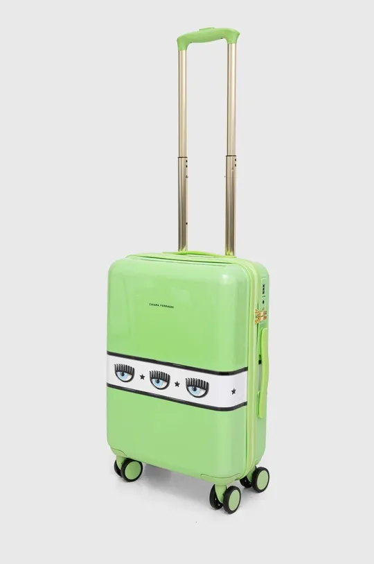 Chiara Ferragni walizka LOGOMANIA zielony