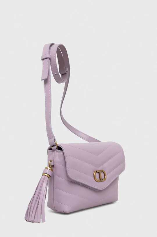 Шкіряна сумочка Twinset фіолетовий