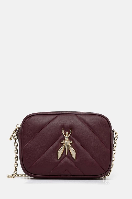 Patrizia Pepe borsa a mano in pelle pelle fiore violetto 8B0005.L004