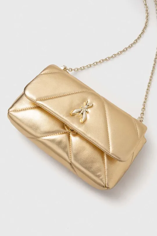 zlata Usnjena torbica Patrizia Pepe