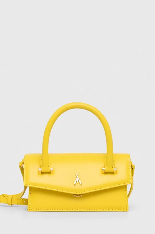 κίτρινο Δερμάτινη τσάντα Patrizia Pepe Γυναικεία