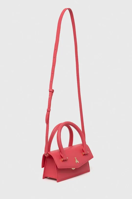 Usnjena torbica Patrizia Pepe roza