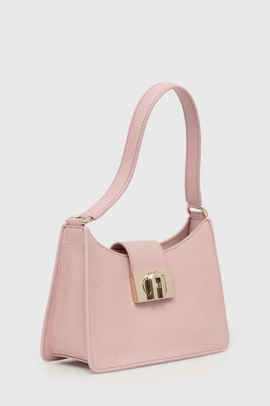 Δερμάτινη τσάντα Furla 1927 ροζ