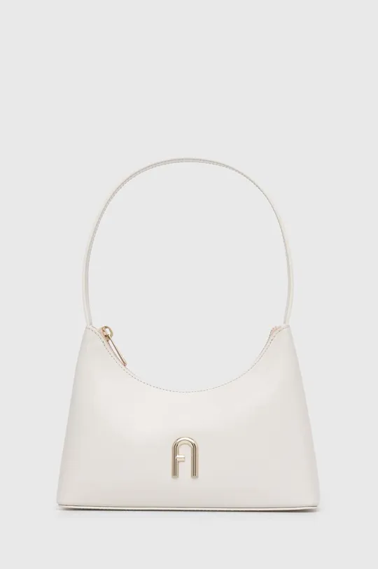Δερμάτινη τσάντα Furla Diamante λευκό