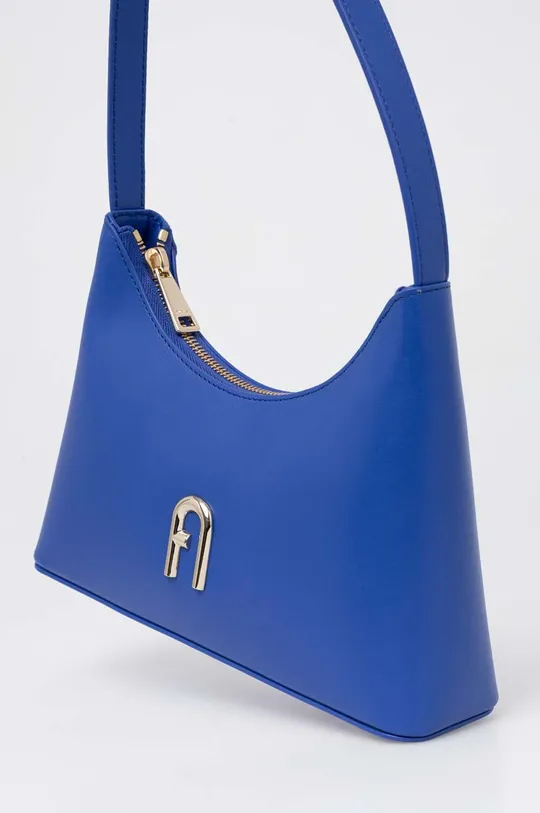 μπλε Δερμάτινη τσάντα Furla Diamante mini Γυναικεία