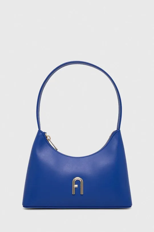 блакитний Шкіряна сумочка Furla Diamante mini
