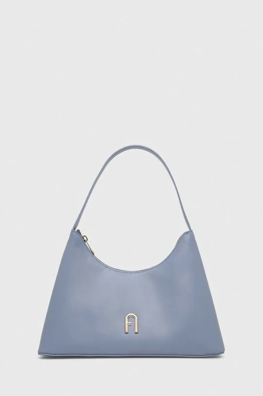 μπλε Δερμάτινη τσάντα Furla Diamante Γυναικεία