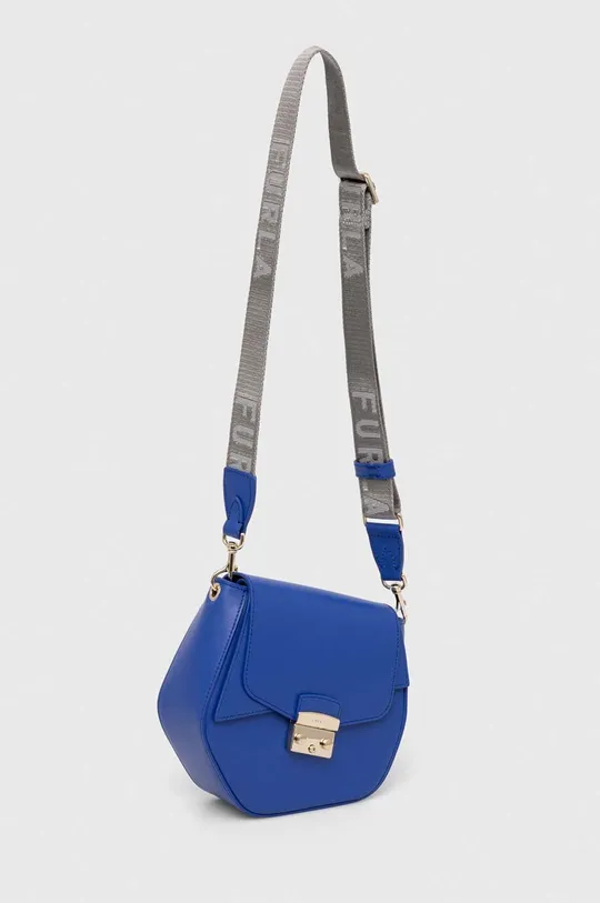 Кожаная сумочка Furla голубой