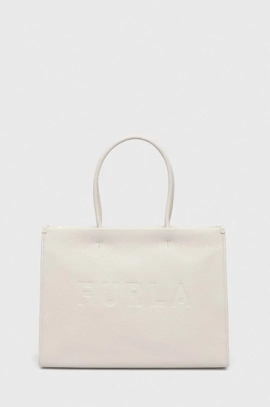 λευκό Δερμάτινη τσάντα Furla Γυναικεία