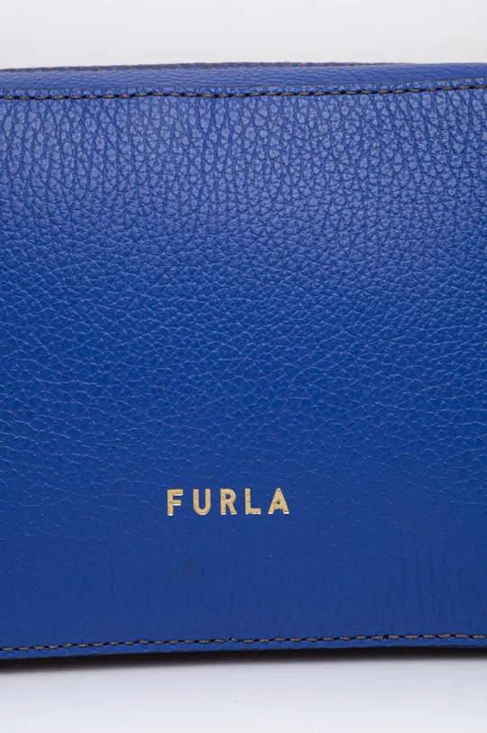 modrá Kožená kabelka Furla